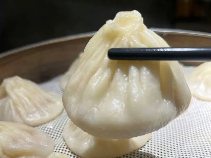Steamed soup dumplings with juicy filling at Golden Hibachi Wok, a Chinese Restaurant in Warminster